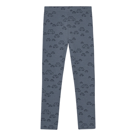 BIRKHOLM Rib Leggings Biler Blå Til Børns Basisgarderobe